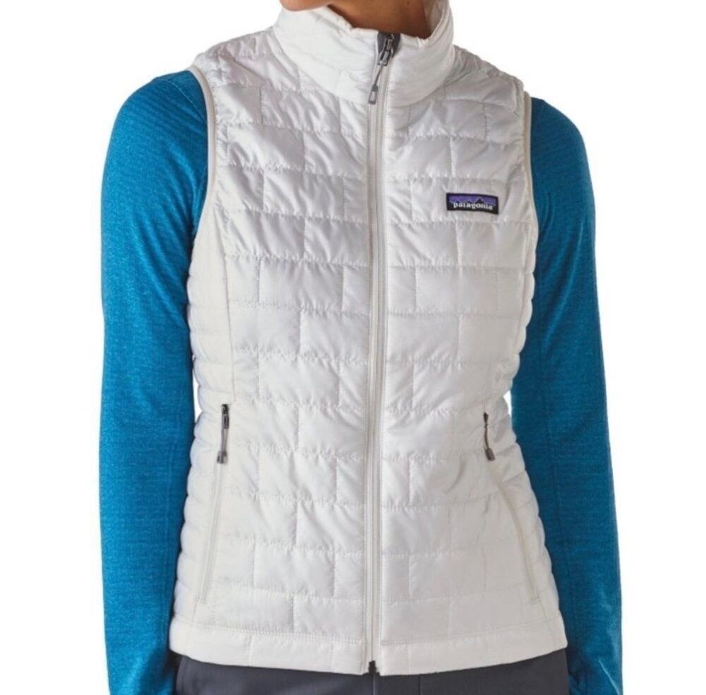 PATAGONIA Women's Nano Puff Primaloft Insulated Quilted Vest White, Medium